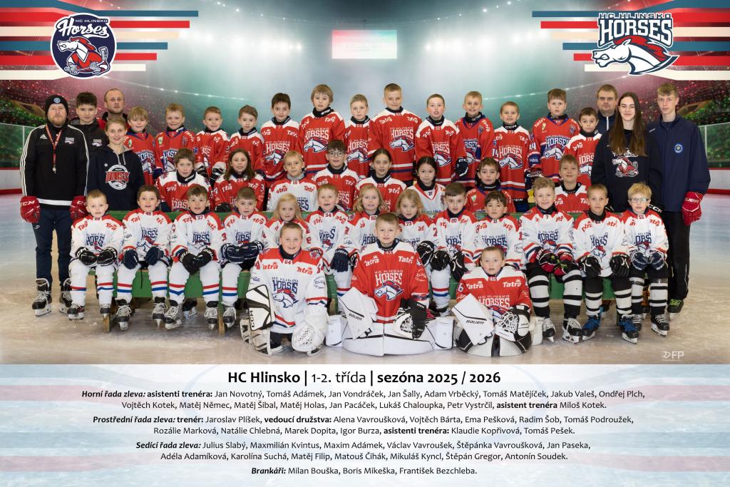 Týmové foto 1. a 2. třídy sezóna 2025 2026